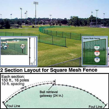 - Outfield Fencing, 150' Roll