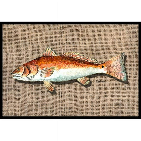 Fish Red Fish Indoor Or Outdoor Doormat - 24 x 36 in.