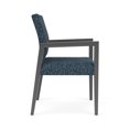 thumbnail image 3 of Pemberly Row Chaise d'Attente pour Invités avec Cadre en Bois, Bleu, 3 of 5