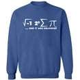thumbnail image 2 of OXI Crewneck Sweatshirt - I Ate Some Pi Day It Was Delicious Math,Basic Casual Sweatshirts for Men's and Women Fleece Sweatshirt Long Sleeve- Indigo Blue 3X-Large, 2 of 2