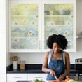 thumbnail image 6 of Unique Bargains Static Cling Floral 3D Prism Window Privacy Film White 39.4" x 23.6", 6 of 8