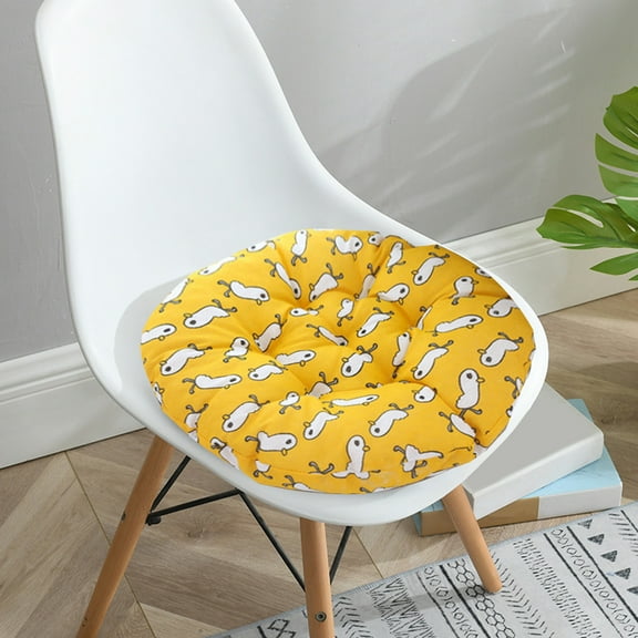 HOARBOEG Cartoon Print Seat Cushion For Office Chair, Soft Cloth Chair Cushions for Kitchen, Dining & Patio Chairs High Resilience Home Use Chair Pad