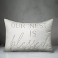 thumbnail image 3 of Creative Products Nest is Blessed on White 14x20 Indoor / Outdoor Pillow, 3 of 3