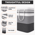 thumbnail image 4 of Brotasdro 75L Foldable Laundry Hamper, Gray, 2 Count, 4 of 8