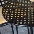 thumbnail image 1 of Pemberly Row 3 Piece Iron Patio Bistro Set in Black, 1 of 7
