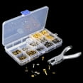 thumbnail image 4 of Shinysix Rivet Set: Leather Craft Metal Studs Kit with 360 Sets and 4 Fixing Tools for DIY Projects, 4 of 7