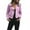 Pink-2, variant on Women's Moto Biker Jacket Punk Fashion Relaxed Fit Zip Up Long Sleeve Short Coat Lapel Collar Streetwear Jackets