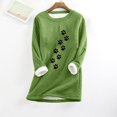 thumbnail image 4 of Birdeem Chemise Décontractée à Manches Régulières Imprimée Mode pour Femmes Hiver Ample Vacances Col Rond, 4 of 12