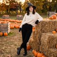thumbnail image 7 of Lightweight Stretchy Halloween Pointed Wizard Hat, Wide Brim Witch Hat Costume Accessory, Comfort Fit for Halloween Themed Party, Role Play & Daily Styling Dark Gray, 7 of 7