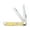 Yellow, variant on Case Peach Seed Jig Amber Bone Mini Trapper Pocket Knife