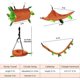 thumbnail image 2 of Juego de 5 piezas Hamaca para hámster Animal pequeño Colgante Cama cálida Casa Jaula Nido Accesorios Modelo de bosque Jaula Juguete Hoja Colgante Túnel y columpio Planeador de azúcar, 2 of 3