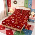 thumbnail image 2 of Manfei Cute Christmas Wreath Bed Sheets,Winter Holiday Full Size Sheets,4pcs,1 Flat Sheet,1 Fitted Sheet and 2 Pillowcases, 2 of 6