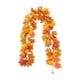 thumbnail image 2 of Guirnalda de hojas artificiales de ratán para Halloween,Acción de Gracias,guirnalda de hojas de arce con calabaza colgante,decoración para fiestas en interiores, 2 of 7