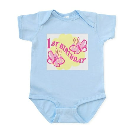 

CafePress - FIRST BIRTHDAY Infant Bodysuit - Baby Light Bodysuit Size Newborn - 24 Months
