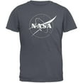 thumbnail image 1 of NASA T-Shirt pour Adulte Gris Anthracite avec Logo en Contour, 1 of 1