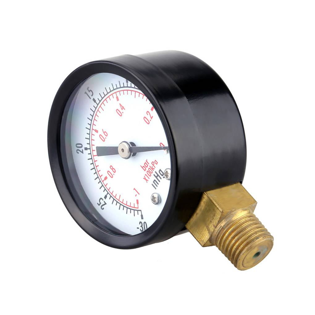 0~-30inHg 0~-1bar Mini 2 "Dial Air Vacuum Pressure Gauge Meter Manometer 