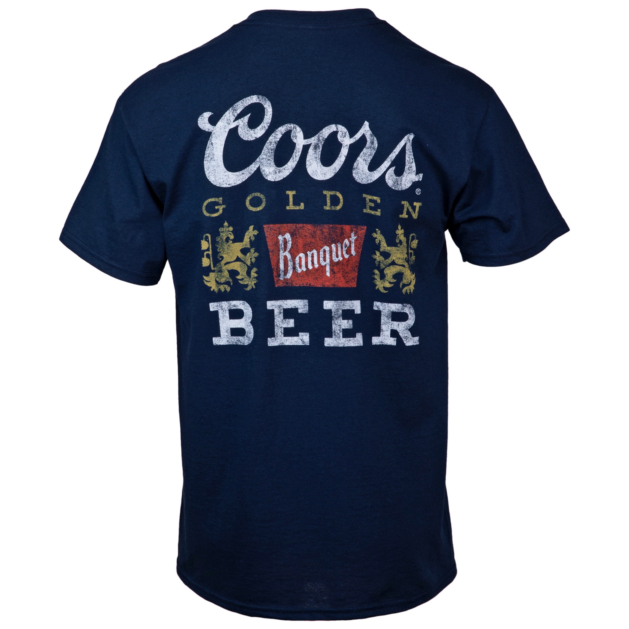 Coors Banquet Logo Distressed Blue Colorway Front and Back