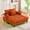 Orange, variant on Modern Corduroy Oversized Recliner Sofa with Deep Seat, 3 Pillows, Usb Charging, Rgb Led Light Strip, Cup Holder, Side Pocket, Suitable for Living Room and Bedroom (Black)