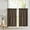 Brown, variant on Faux Silk Solid Dupioni Café Tier Curtains Window Treatment Kitchen Home Décor