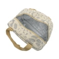 thumbnail image 2 of Unique Bargains 1 Pc Portable Insulated Lunch Bag for Work 9.06"x5.51"x7.87" Beige, 2 of 5