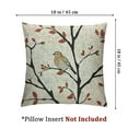 thumbnail image 4 of Adorable Bird Throw Pillow Cover Willow Branch Cute Robin Rustic Vintage Animal Watercolor Print Cozy Square Cushion Case for Men Women Boys Girls Room Home Decor, 4 of 7