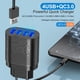thumbnail image 5 of Dispositivo De Carga Rápida Cargador Usb Con 4 Puertos Usb Adaptador De Corriente Portátil 48W/5V/3A Qc3.0 Serendint EL016369-03, 5 of 5
