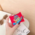 thumbnail image 1 of Funda de silicona para Airpods Pro compatible con Airpods Pro Case Funny Cute 3D Cartoon Cover [Serie Fun Snacks] (Ritz Bits), 1 of 5