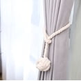 thumbnail image 3 of Curtain Tiebacks Handmade Decorative Tiebacks in Natural Cotton Rope for Drapery and Sheer Gray, 3 of 4