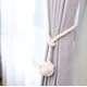 thumbnail image 3 of Alzapaños de cortina azul: paquete de 2 alzapaños decorativos hechos a mano de cuerda de algodón natural para cortinas y transparentes, 3 of 7