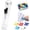 Clear, variant on 2026 Portable Binder Clip Stapler - Includes 50 Reusable Clips Desktop Push Stapler Binder Clips Paper Clamps Small Binding Office Supplies Handheld Stapler Staples Set Desk Paperclip Dispenser