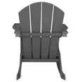 thumbnail image 3 of Pemberly Row Modern HDPE Plastic Outdoor Rocking Chair in Gray, 3 of 6