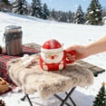 thumbnail image 2 of 1Pc Christmas Santa Coffee Mugs Vintage Santa Claus Heads Ceramic Mug Christmas Themed Design Cup Set for Coffee Tea Hot Chocolate Xmas Holiday Gifts, 2 of 6