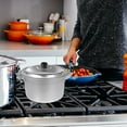 thumbnail image 4 of PTOOTP 1Pc Multifunctional Black Cooking Pot Aluminium Steamer for Kitchen Use, 4 of 8