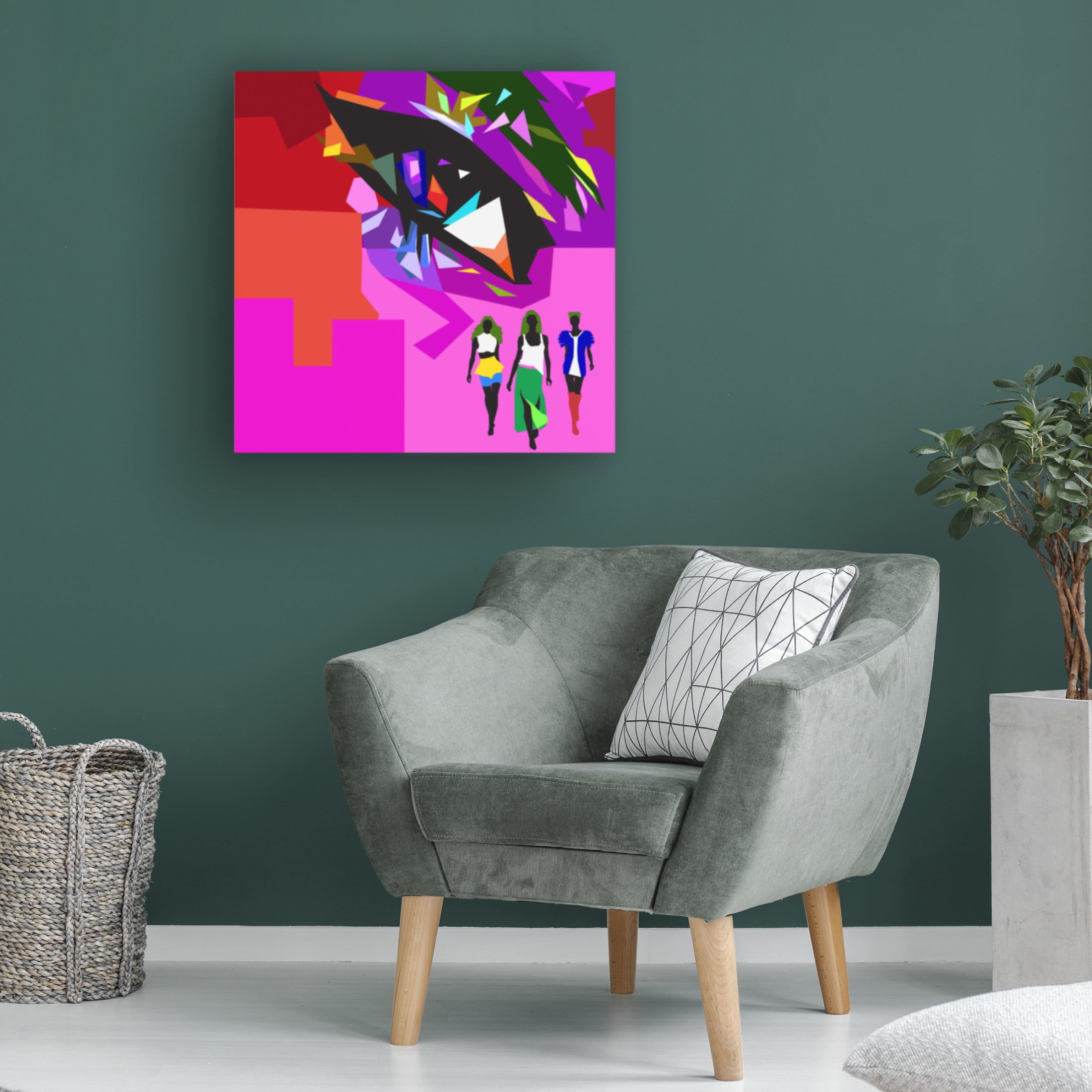 Canvas Wall Art - Surapol Pansanit 'Beautiful Eyes' Wall Art for Living Room, Bedroom, or Office Décor by Trademark Fine Art - 18 x 18 Inches