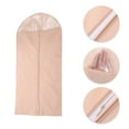 thumbnail image 3 of Unique Bargains 3 Pcs Dustproof Thickened Garment Bag Pink 51.18"x23.62", 3 of 6