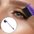 thumbnail image 7 of Unique Bargains Dual Comb Eyebrow Brushes for Women Eyelash Eyebrow Travel Makeup Tool Purple 6.77" Length, 7 of 7