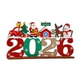 thumbnail image 1 of Adorno navideño de madera para escritorio, diseño de árbol de Navidad, placa decorativa para estantería. Estilo F, 1 of 9