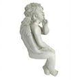 thumbnail image 3 of Design Toscano Angel of Contemplation Shelf Sitting Statue, 12 Inch, Polyresin, Antique Stone, 3 of 5