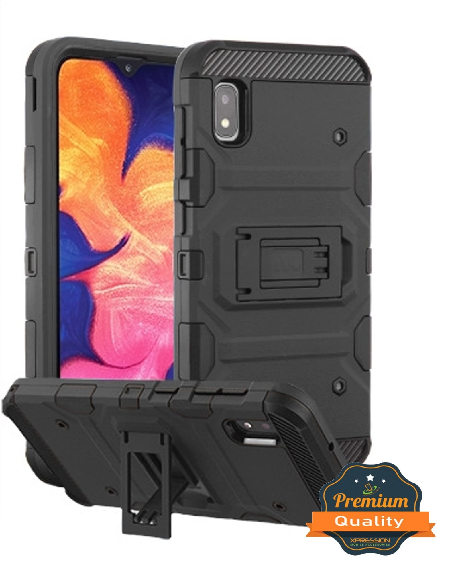 Samsung Galaxy A10e Phone Case Tuff Hybrid Impact Armor Rugged Rubber Soft Tpu Dual Layer Hard