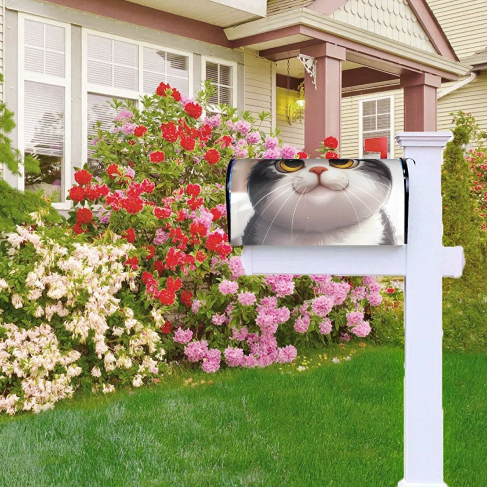 Kdxio Magnetic Mailbox Cover 21x18 in Mailbox Cover Outdoor Decoration Holiday Mailbox Covers for Home Garden Yard-21x18 in