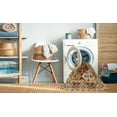 thumbnail image 2 of Ahgly Company Machine Washable Indoor Round Industrial Modern Mahogany Brown Area Rugs, 7' Round, 2 of 7