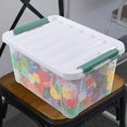 thumbnail image 7 of Pekky 20 Quart Clear Storage Bin with Lid, 6 Pack Plastic Latching Container Box, 7 of 7
