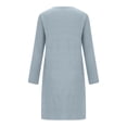 thumbnail image 6 of SELONE Nightgowns for Women Halloween Plus Size Short Nightshirts Ghost Long Sleeve Nightwear Gift for Wife Sleep Dress, 6 of 6