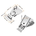 thumbnail image 2 of Uxcell Twist Latches, Iron Spring Loaded Butterfly Twist Latch for Box, 2.4x1.5" 3Pcs, 2 of 6