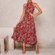 thumbnail image 1 of WILLBEST Vestidos Casuales Para Mujer Cortos Vestido Casual De Verano Para Mujer, Vestido Largo Con Cuello Para Uso Diario, Vacaciones, Hogar, Cómodo, Primavera, Verano, Otoño, Atuendo, Estilo Básico, 1 of 4
