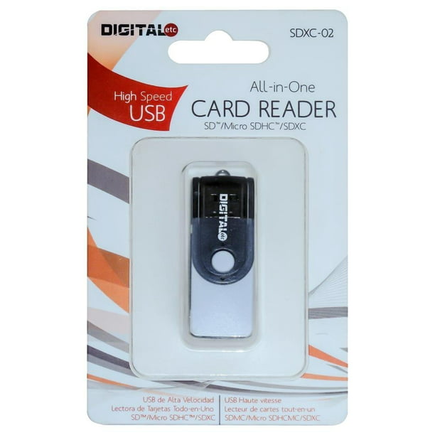 Transcend 4 GB Class 4 High-Speed SDHC Flash Memory And Digital Etc 9-in-1 High-Speed USB Card Reader - Walmart.com