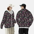 thumbnail image 6 of Daiia Daisies Flowers UPF 50+ Sun Protection Hoodie Jacket Lightweight Long Sleeve Sun Shirt for Women Men with Pocket Hiking Outdoor-Medium, 6 of 9