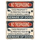 thumbnail image 1 of Chapa Metal Retro Pintura Hierro Rectangular No Invadir 30x20cm 2 Uds., 1 of 10