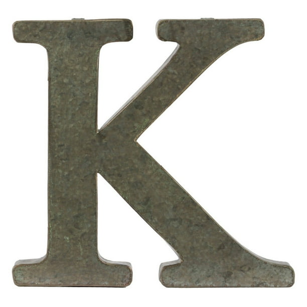 Urban Trends Tarnished Bronze Metal Alphabet Wall Sculpture Letter 