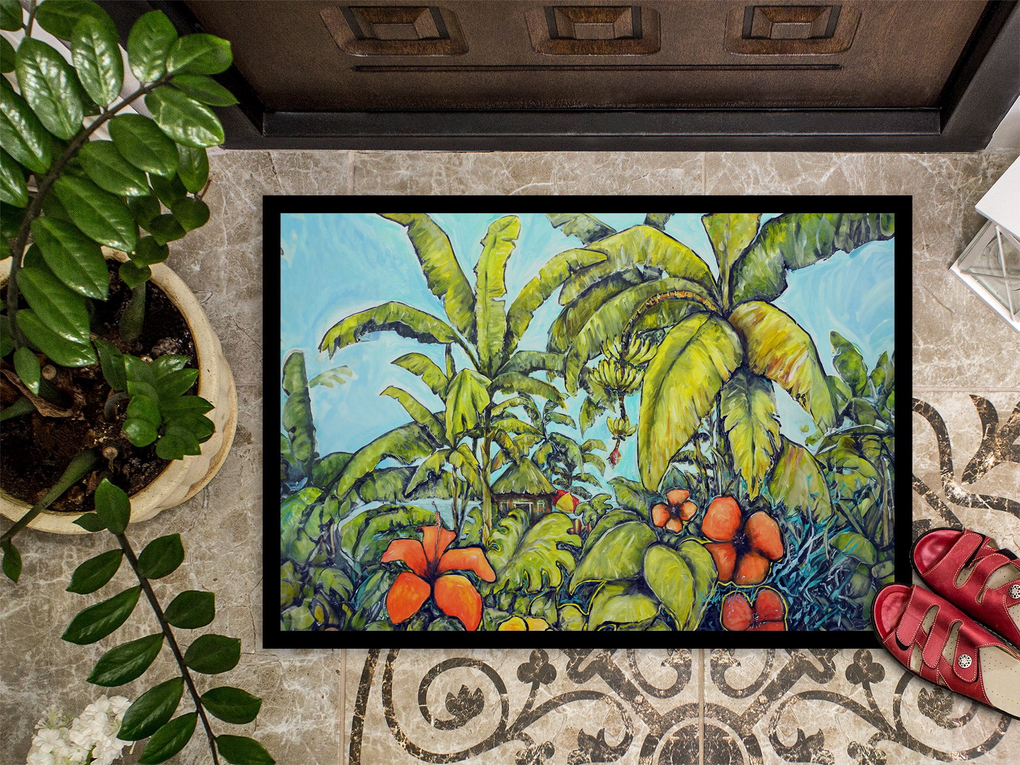 Carolines Treasures MW2014MAT 18 x 27 in. Banana Cabana Doormat